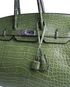 Birkin 35 in Alligator Chartreuse, other view